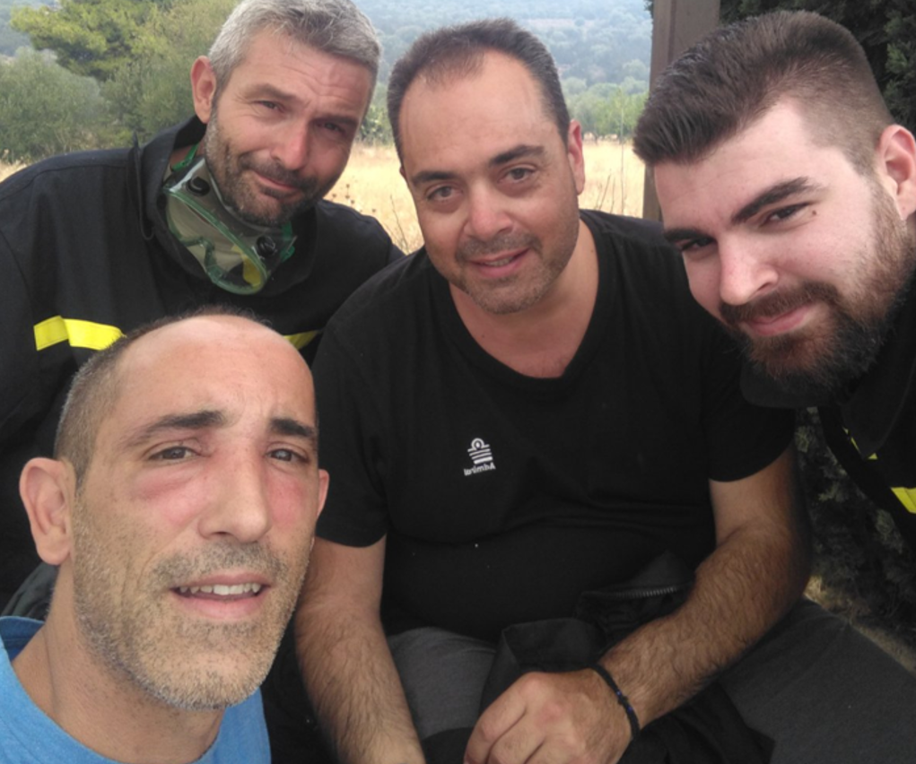 Η ομάδα της Resoul που βοήθησε στις φωτιές στις Αφίδνες τον Αύγουστο του 2021